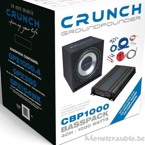 Crunch 1000 watt bass set - watt,